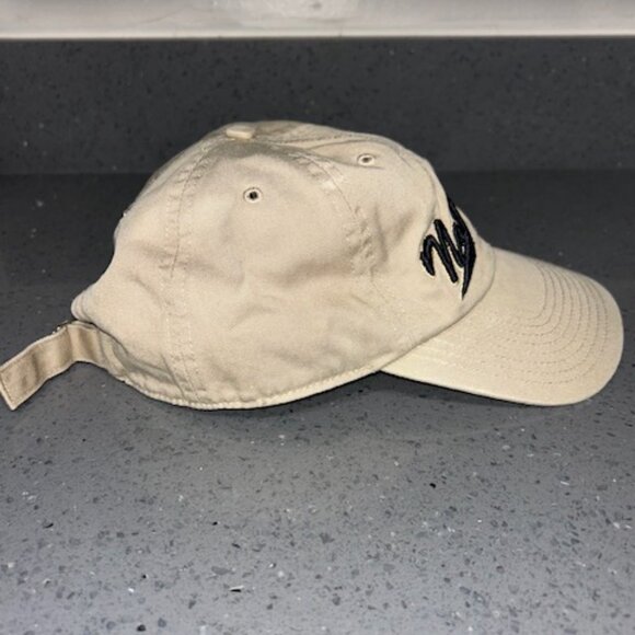 Notre Dame Irish Hat Adidas Baseball Cap Adjustable Strapback All Cotton Tan - Picture 3 of 6